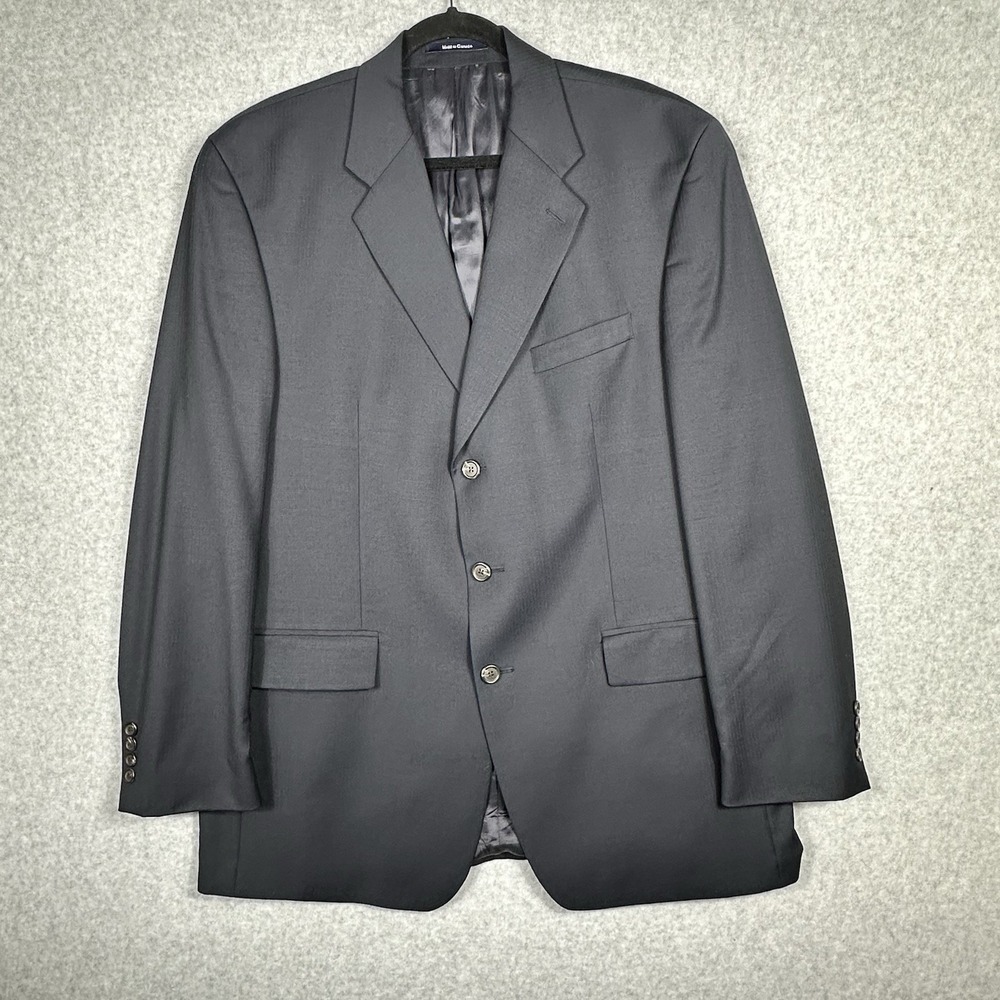 Ralph Lauren Blazer Wool Cashmere  44T Navy‎ 3 Button Front